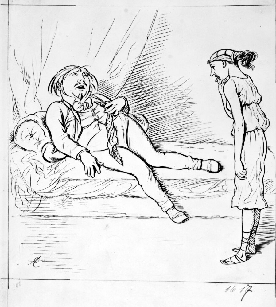 Den olyckliga Kleopatra by Adolf Oberländer