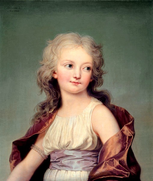 Portrait of Marie Thérèse Charlotte of France, "Madame Royale" (1778-1851) by Adolf Ulrik Wertmüller