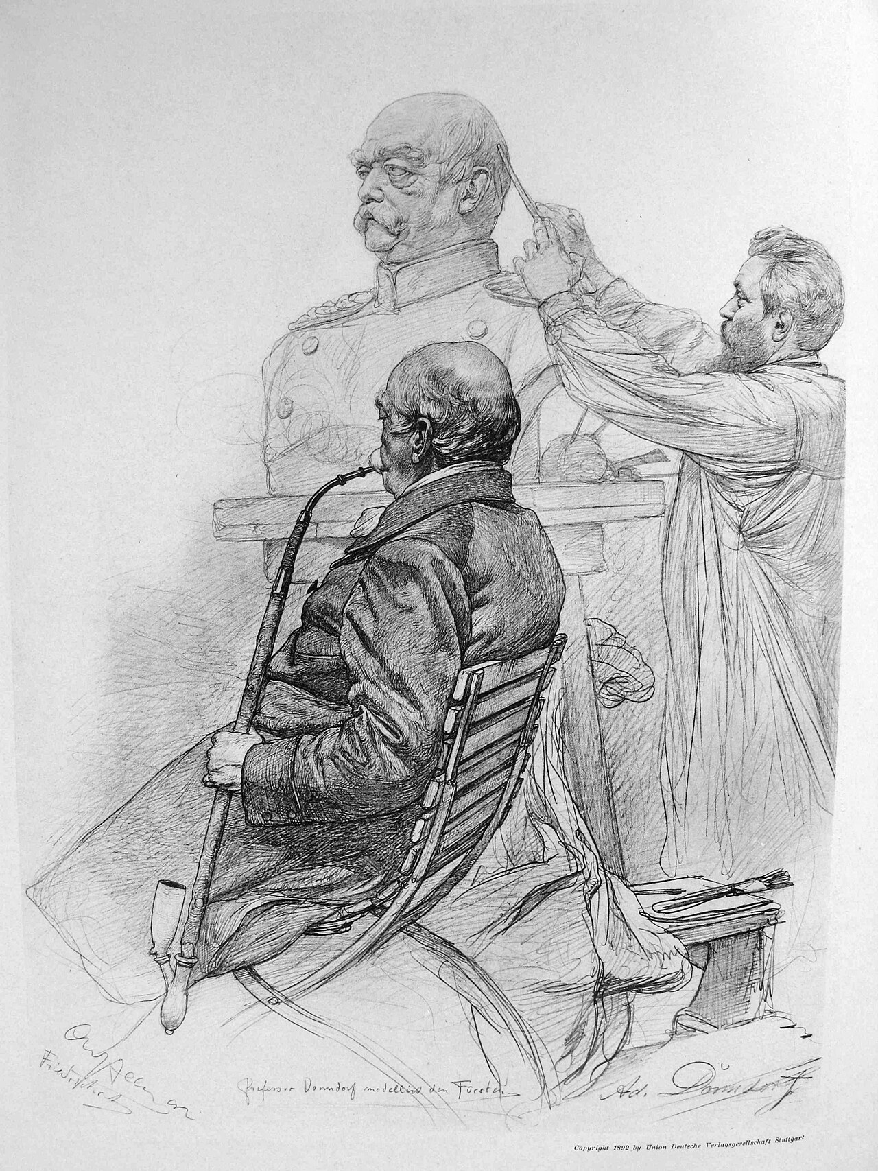 Portrait of Adolf von Donndorf