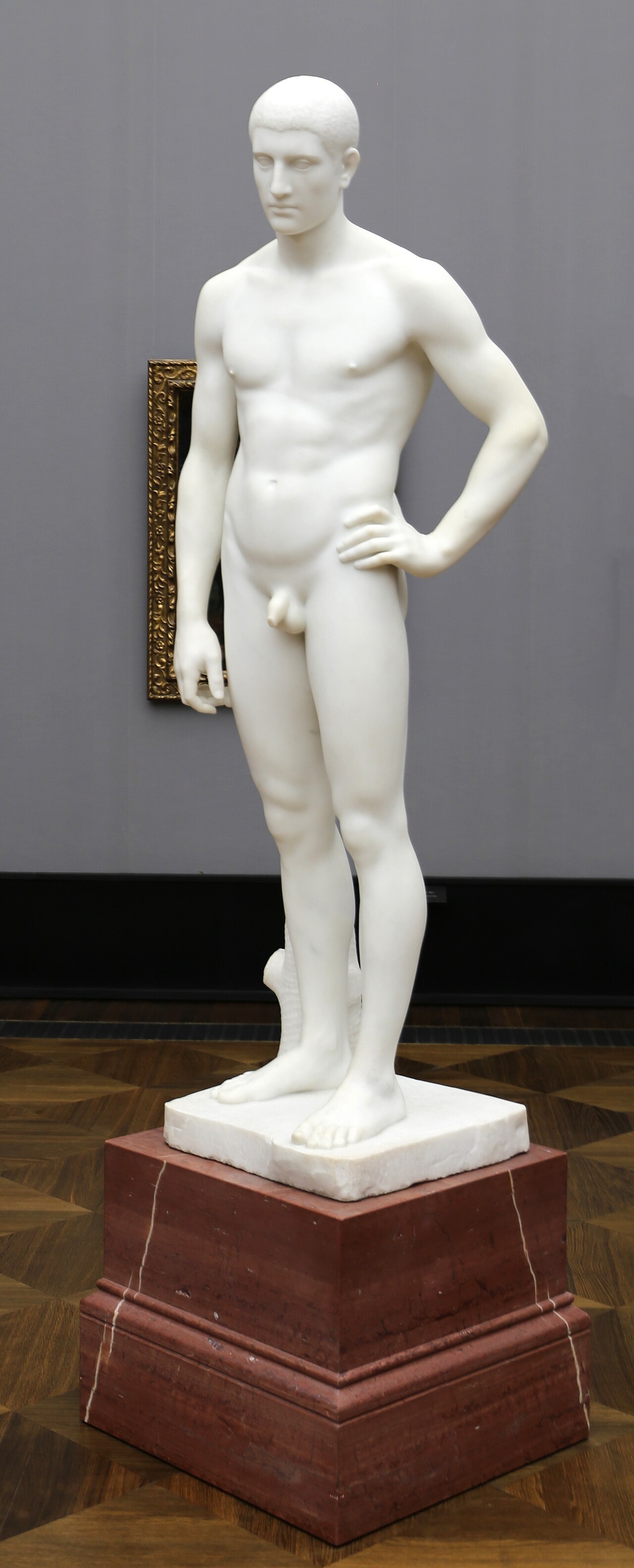 Young Man Standing by Adolf von Hildebrand