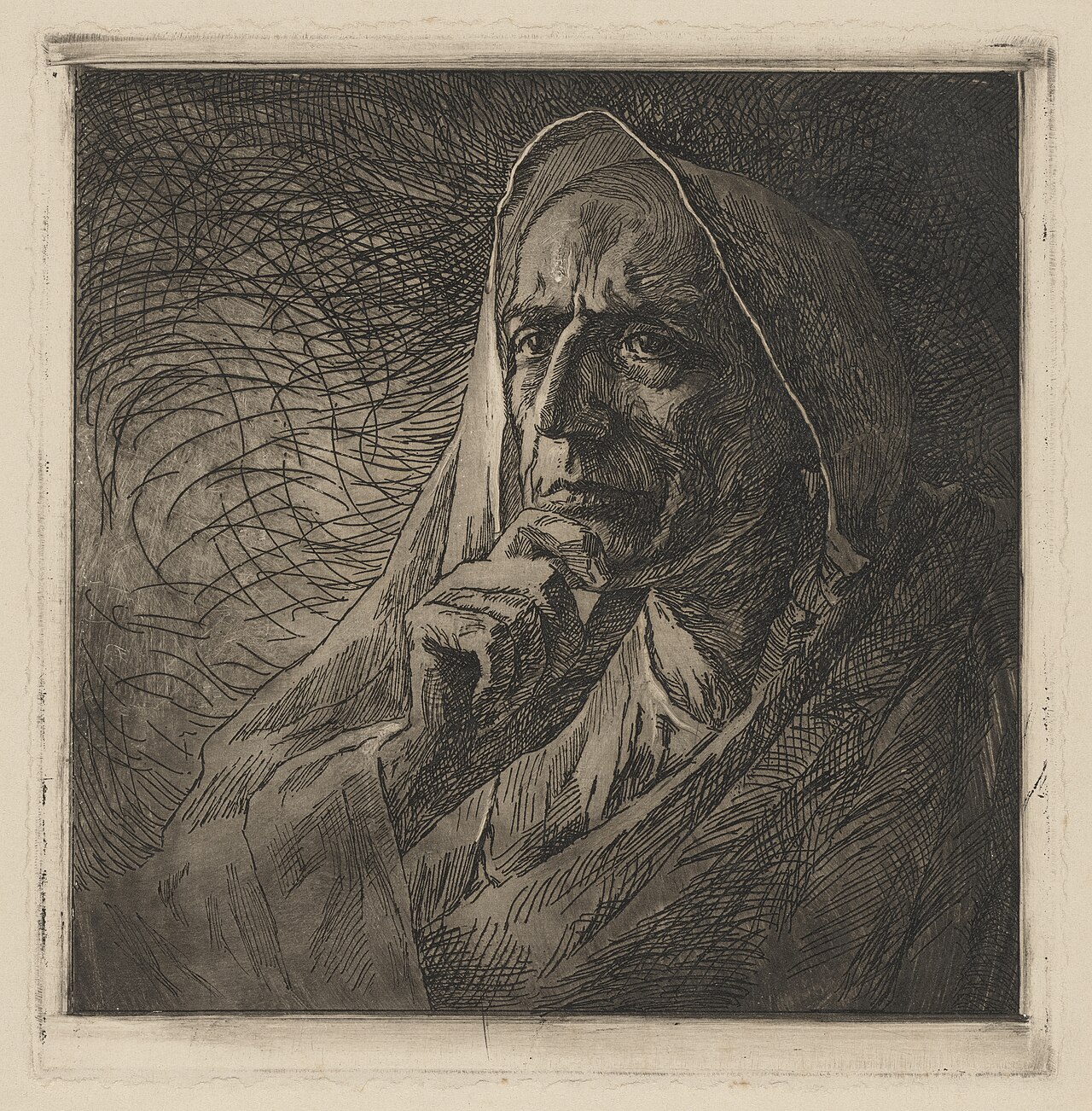 Gabriel D'Annunzio(?) by Adolfo de Carolis
