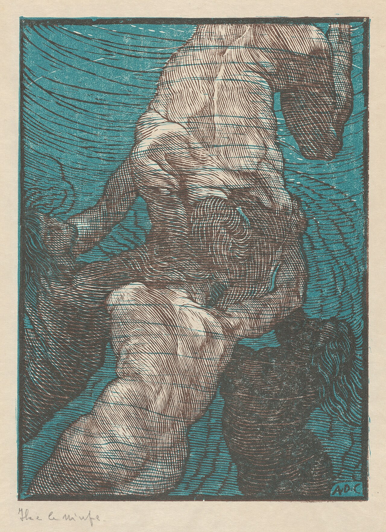 Ila e le ninfe (Hylas and the Nymphs) by Adolfo de Carolis