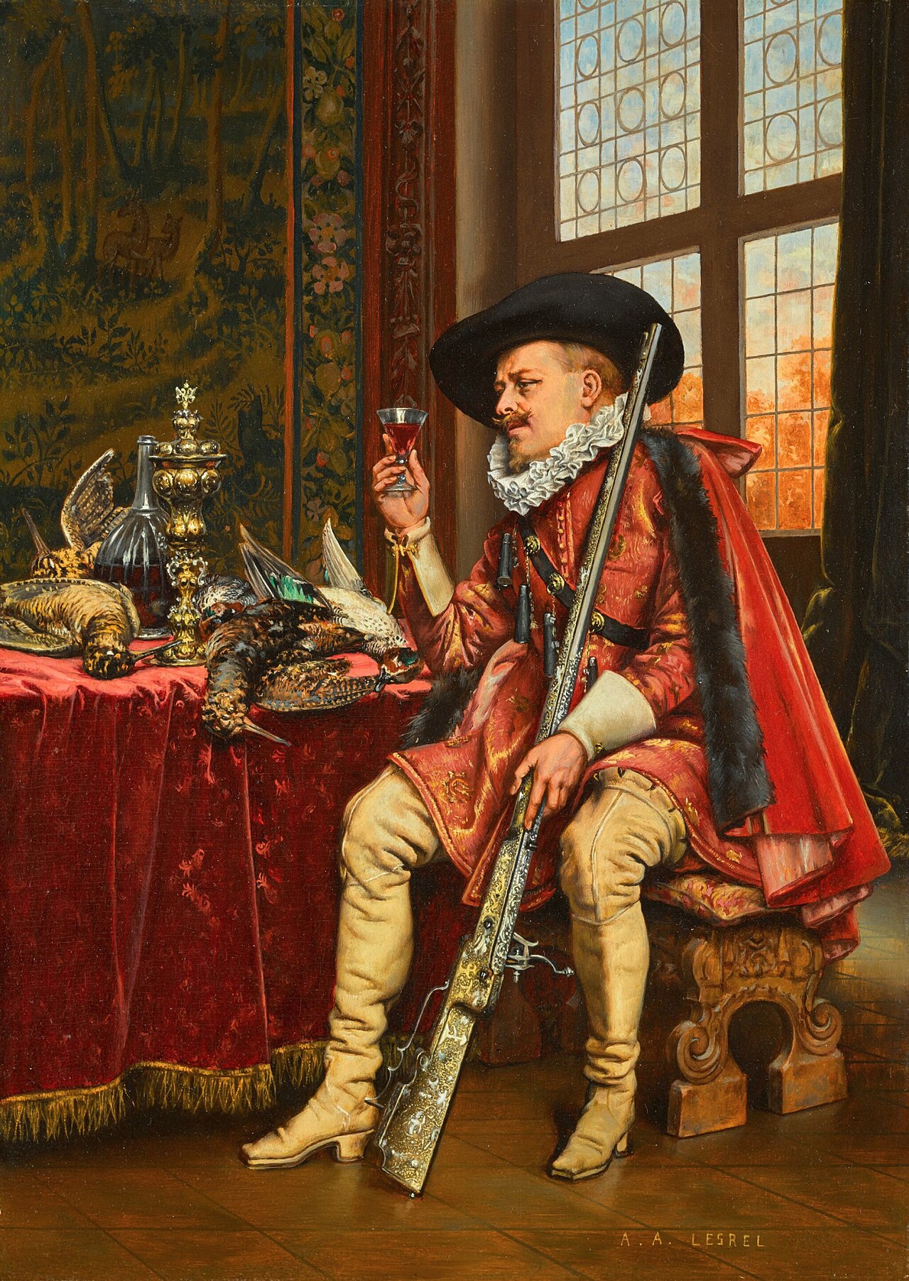 A good vintage by Adolphe Alexandre Lesrel