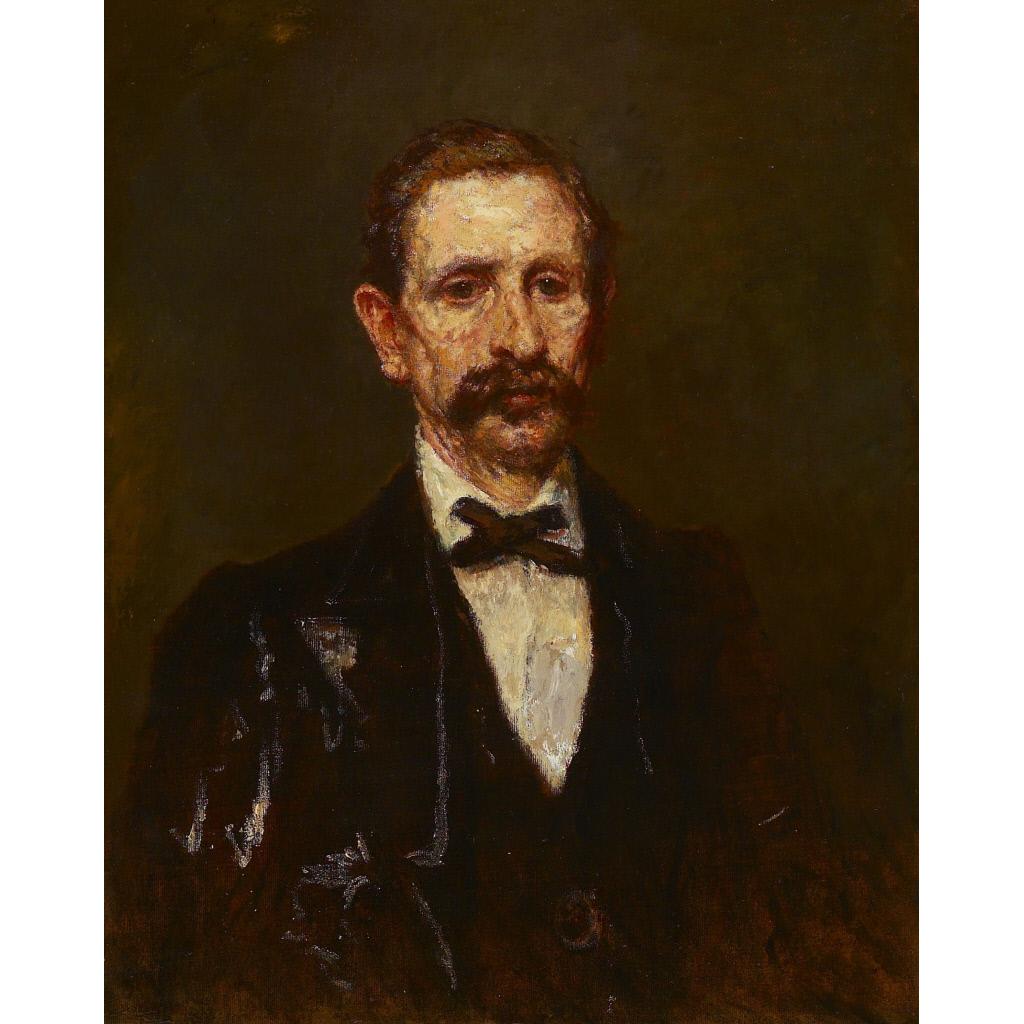 L'homme a la cravate en X by Adolphe Joseph Thomas Monticelli