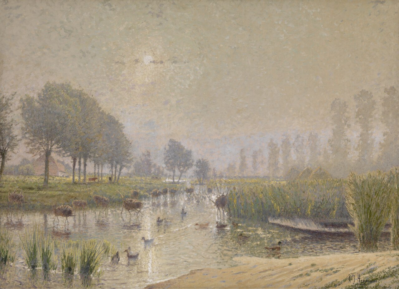 Duck Nests in the Reed by Adriaan Jozef Heymans