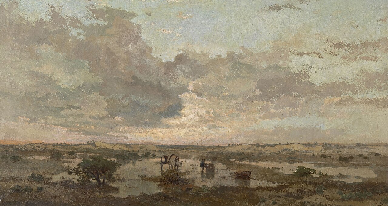 Sunset on the Heath by Adriaan Jozef Heymans