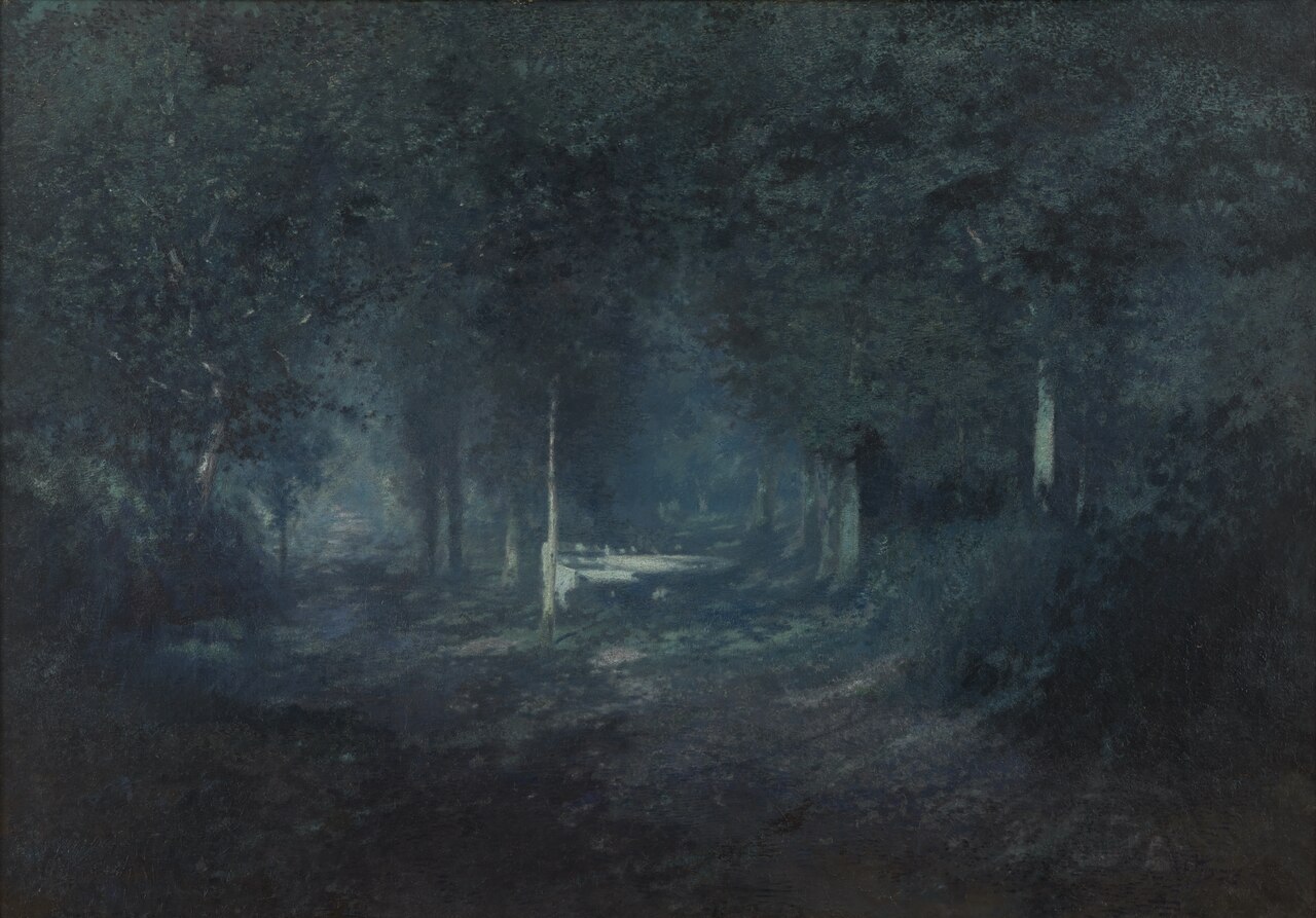 Wood by Moonlight by Adriaan Jozef Heymans