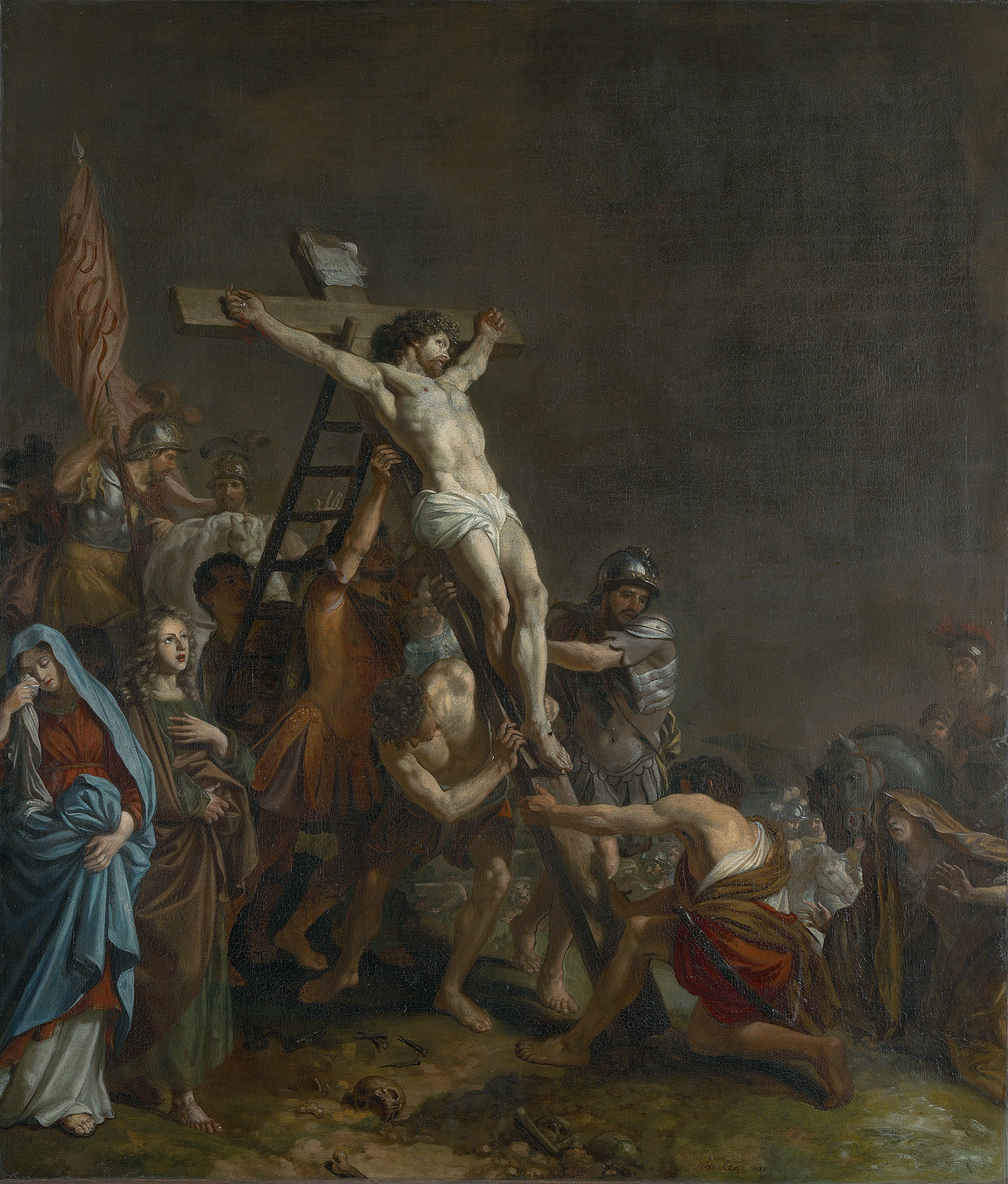 The Elevation of the Cross by Adriaen Backer
