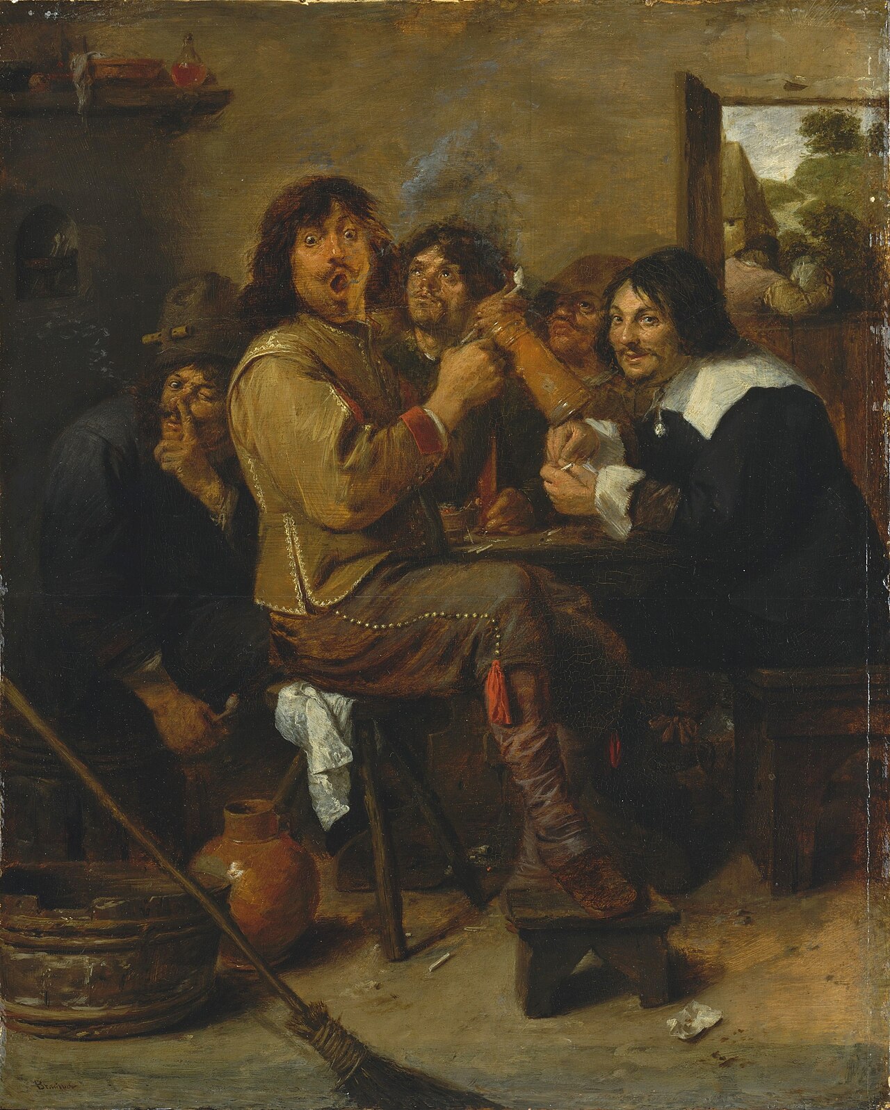 The Smokers by Adriaen Brouwer by Adriaen Brouwer