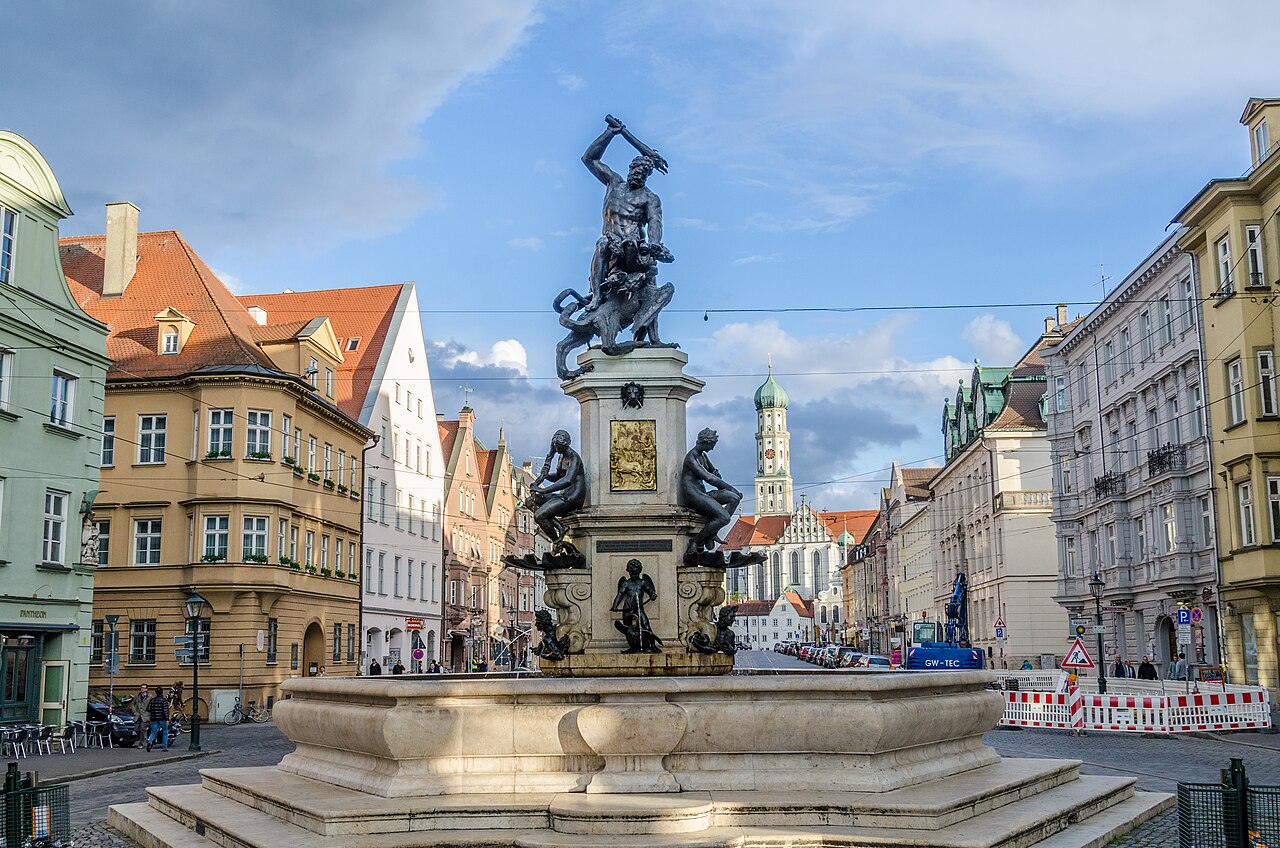 Herkulesbrunnen by Adriaen de Vries