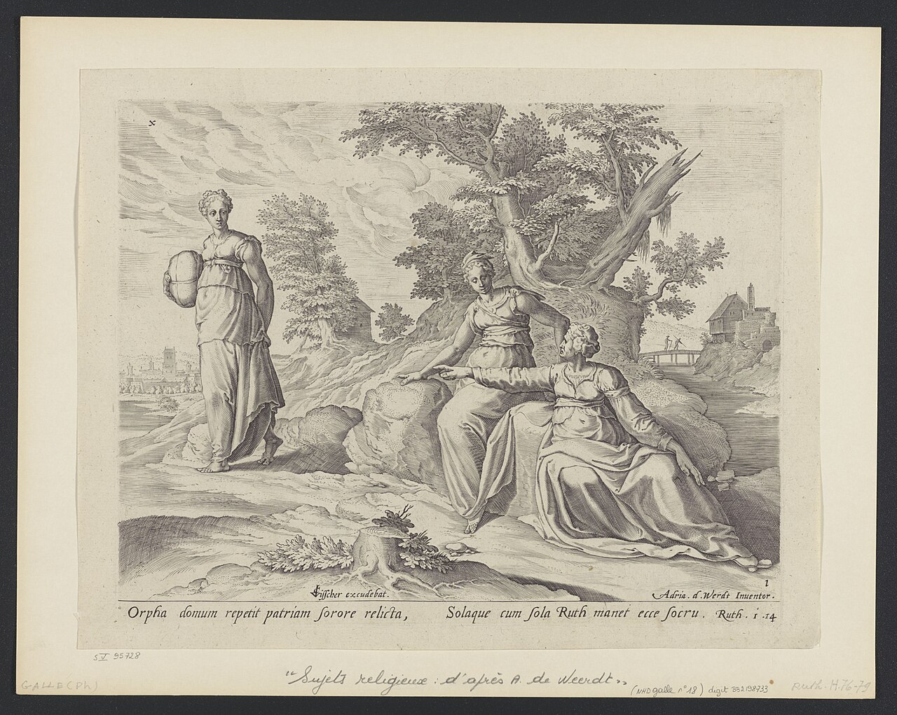 Orpha Leaving Ruth and Naomi by Adriaen de Weerdt