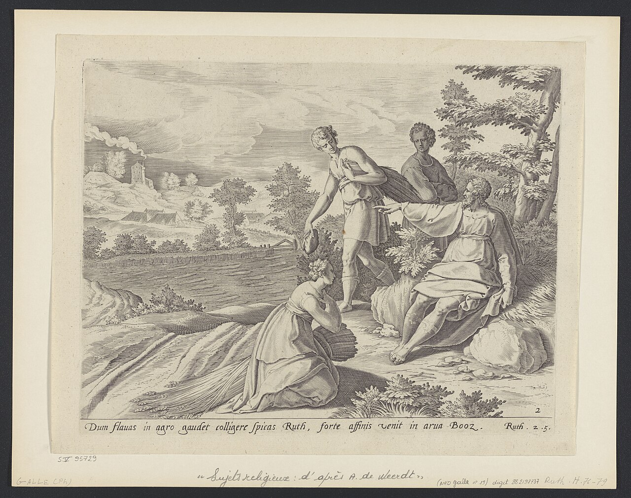 Ruth Thanks Boaz For Letting Her Clean His Field by Adriaen de Weerdt