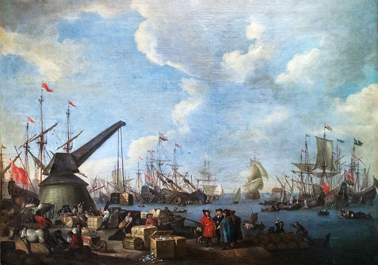 View of a Port by Adriaen van der Cabel