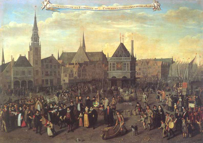Procession of Lepers on Copper Monday, or ‘Koppertjesmaandag' by Adriaen van Nieulandt the younger
