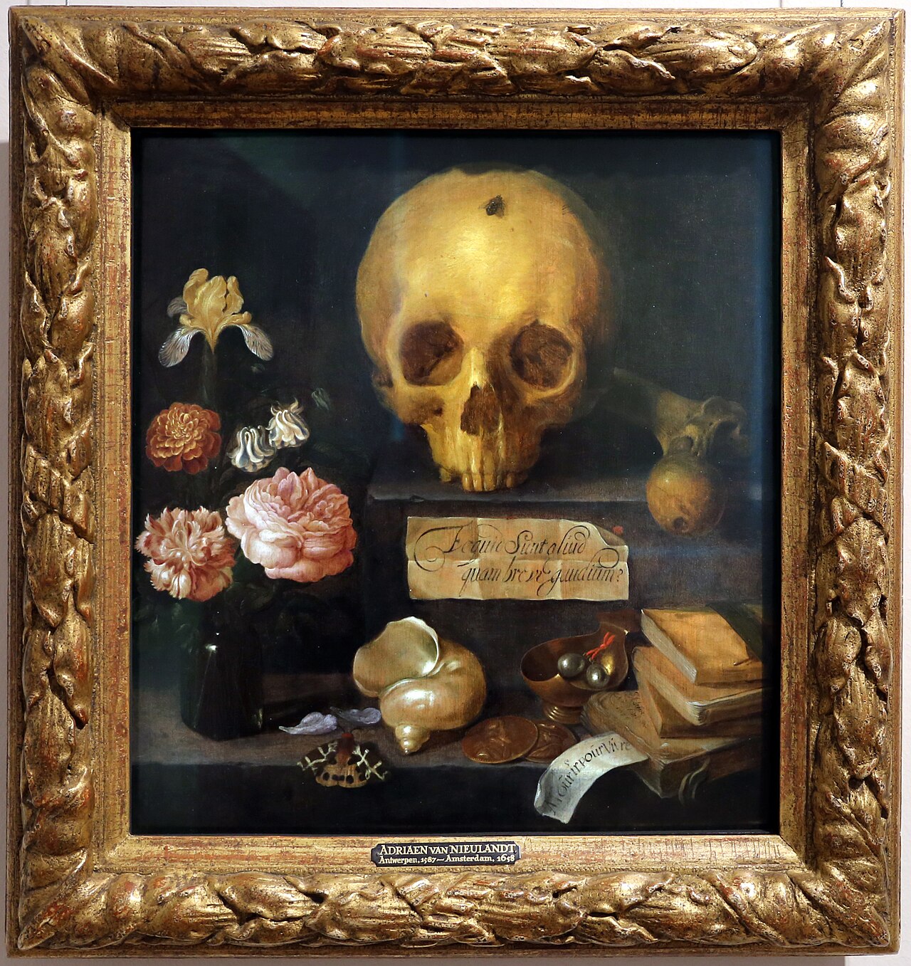 Vanitas by Adriaen van Nieulandt the younger