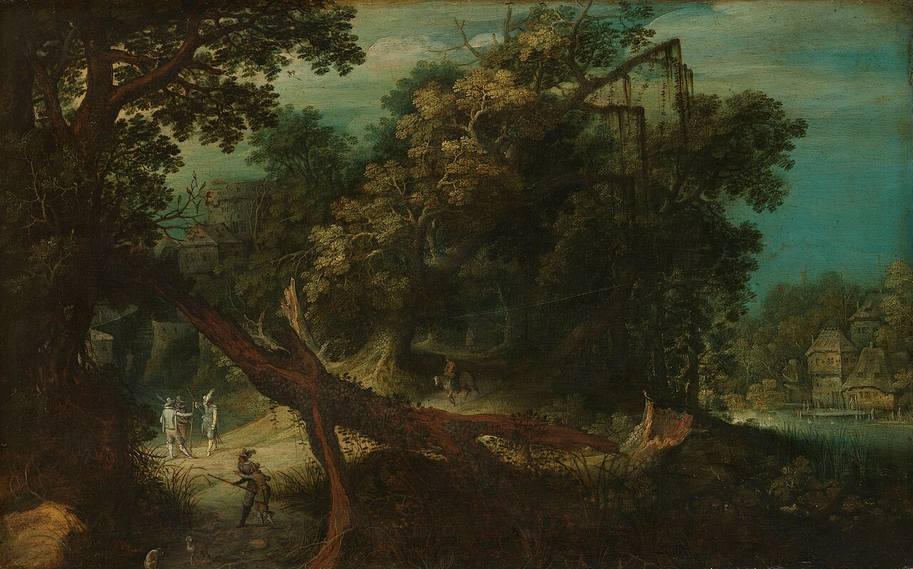 Mountainous landscape by Adriaen van Stalbemt