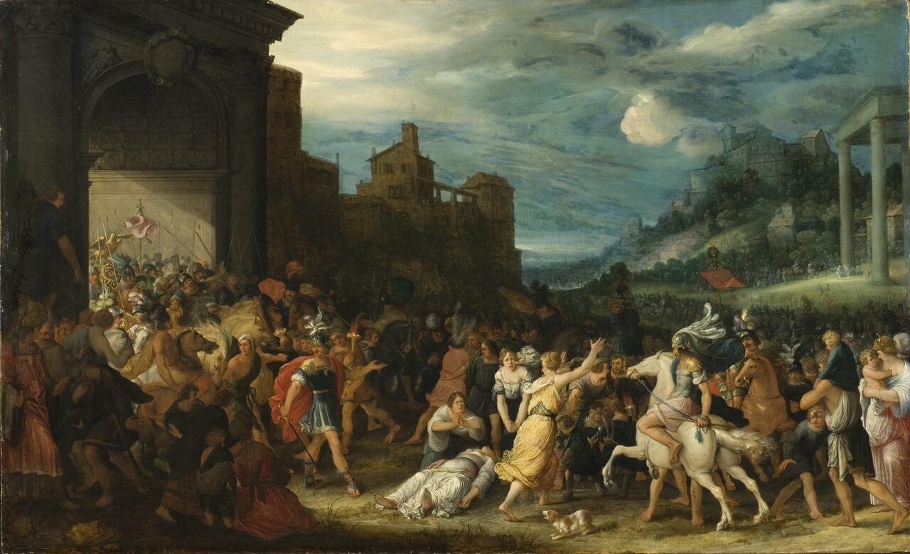 The Horatii Entering Rome by Adriaen van Stalbemt