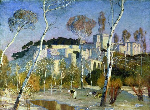 Popes' Palace, Avignon, France by Adrian Scott Stokes