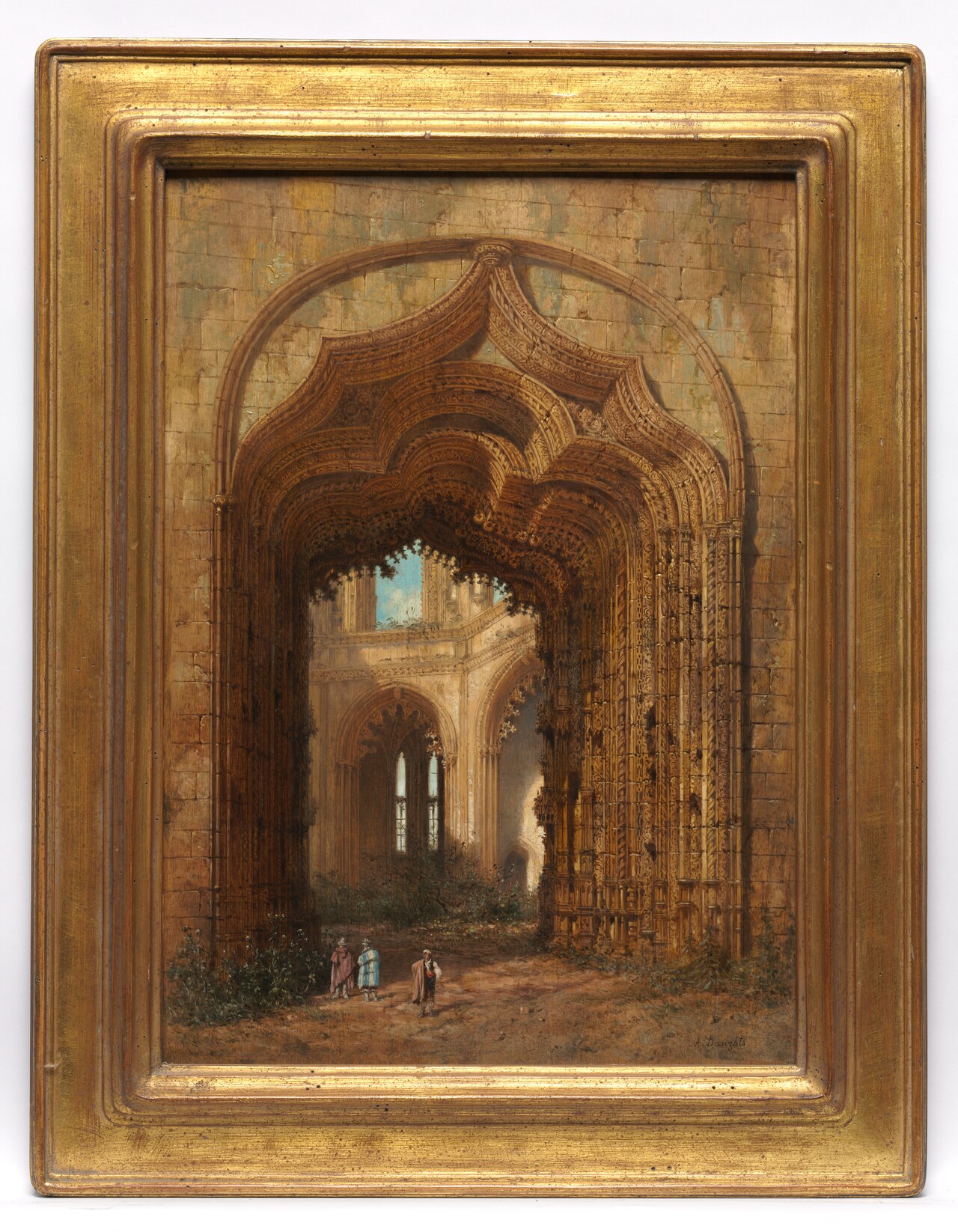 Ruined Church by Adrien Dauzats