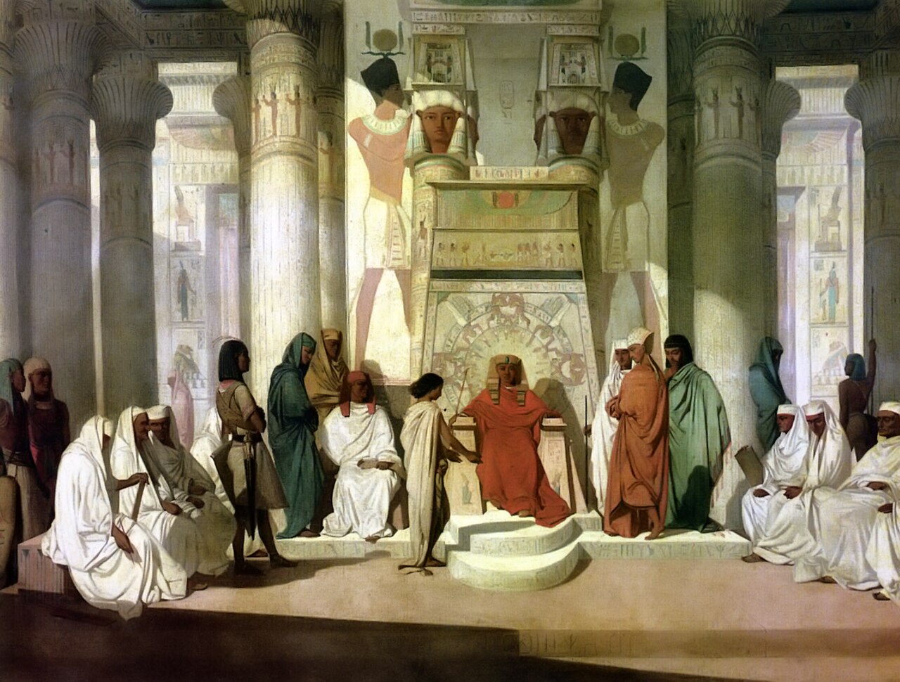Joseph explains Pharaoh's dream by Adrien Guignet