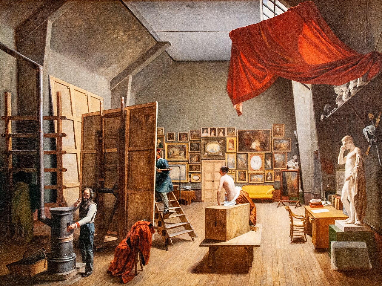 Abel de Pujol's studio by Adrienne Marie Louise Grandpierre-Deverzy