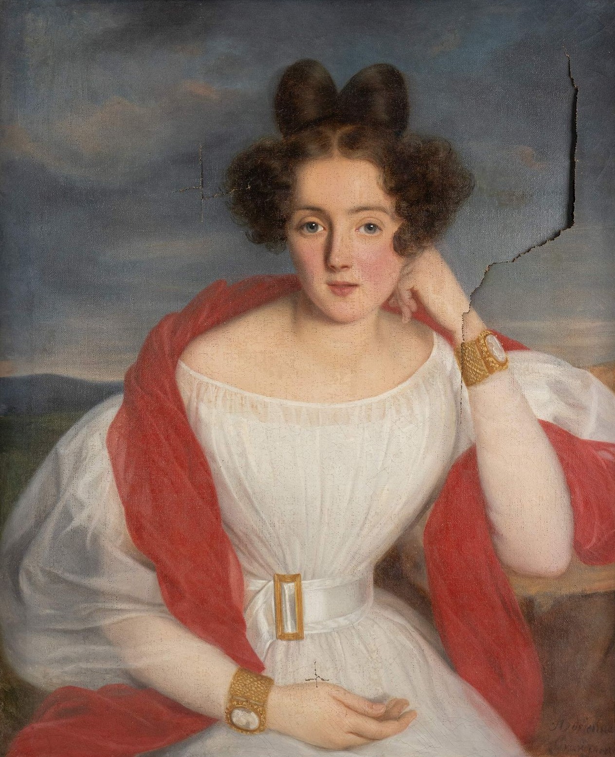 Portrait of Madame Gignoux by Adrienne Marie Louise Grandpierre-Deverzy