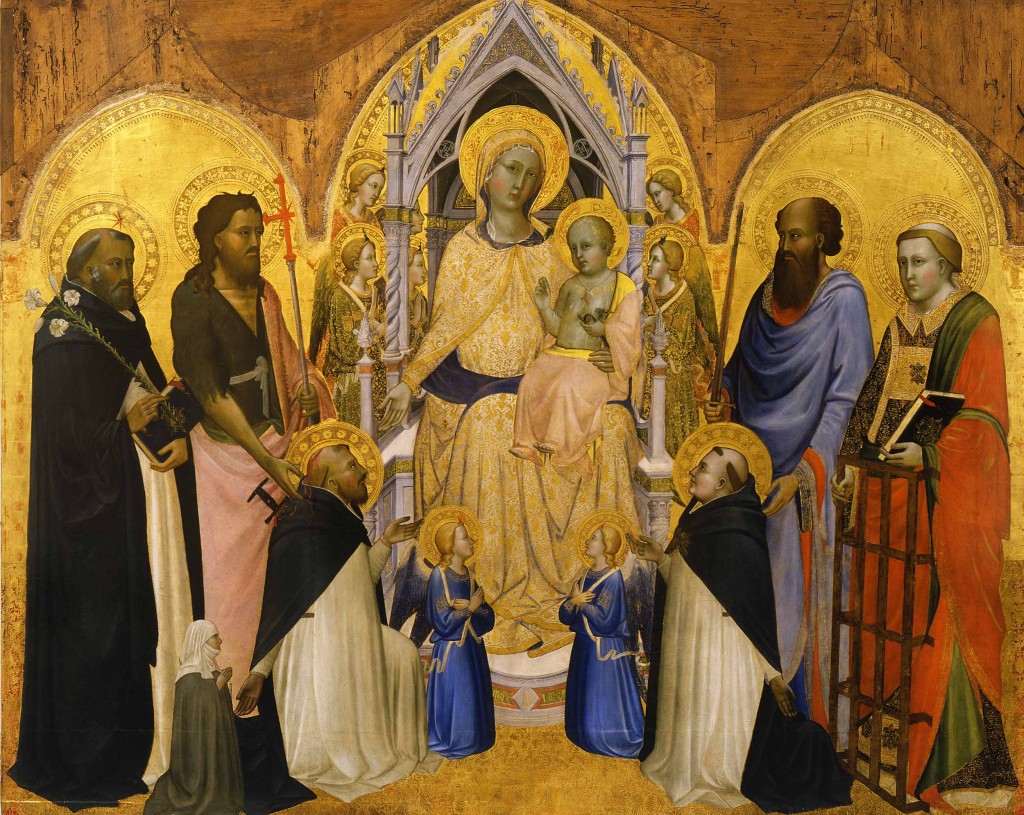 Madonna and Child Enthroned with Saints by Agnolo Gaddi