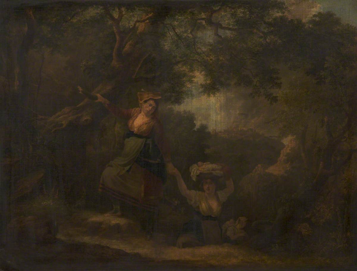 Peasants Escaping from Banditti by Agostino Aglio