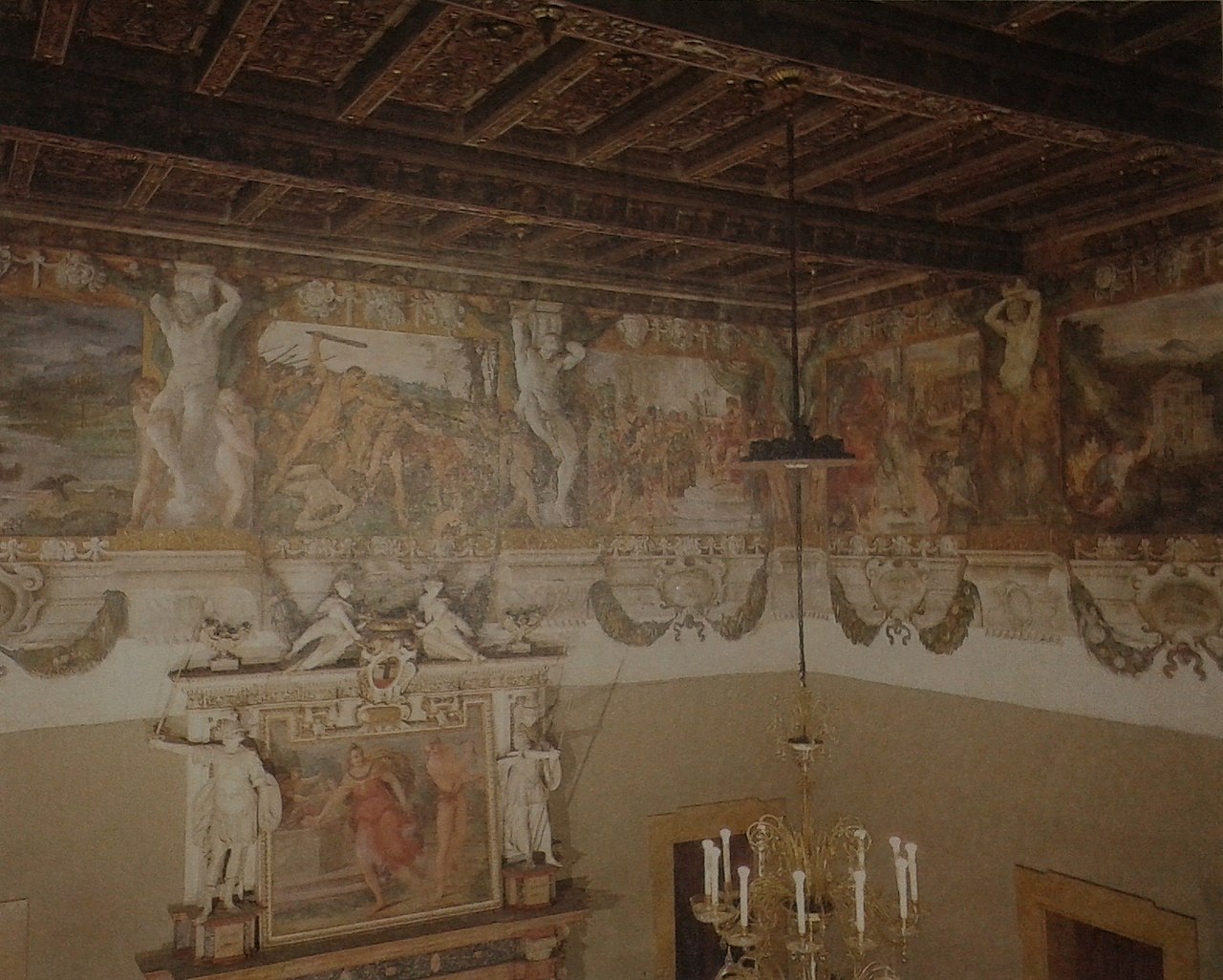Stories of the foundation of Rome by Agostino Carracci