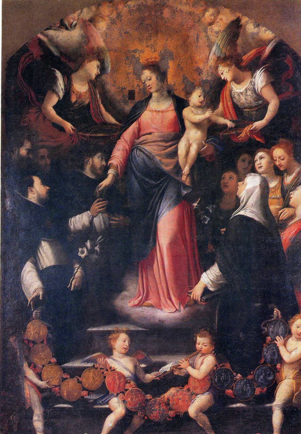Madonna del Rosario by Agostino Ciampelli