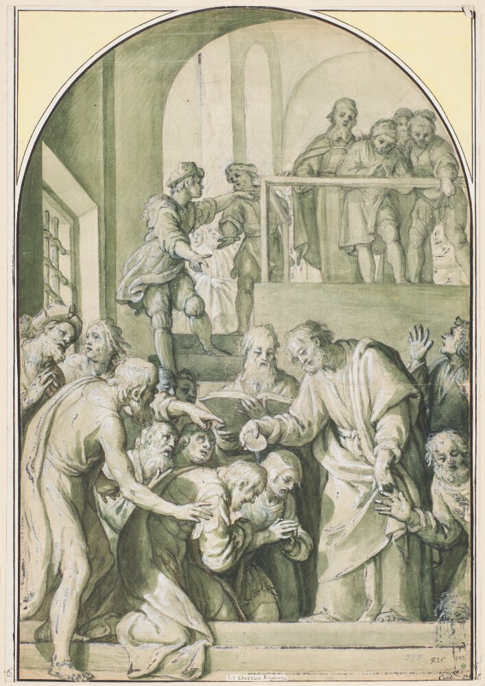 St. Peter baptising by Agostino Ciampelli