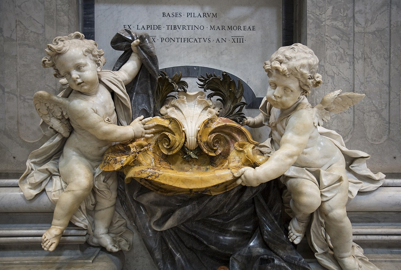 stoups in Saint Peter's Basilica by Agostino Cornacchini