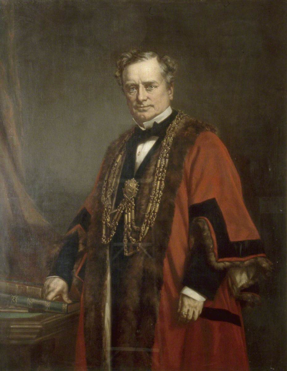 Sir John Cordy Burrows (1813–1876) by Ágoston Schoefft