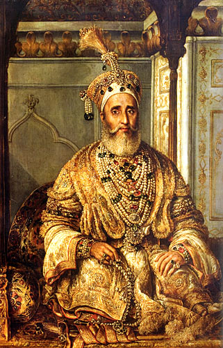 The Grand Mughal of Delhi by Ágoston Schoefft