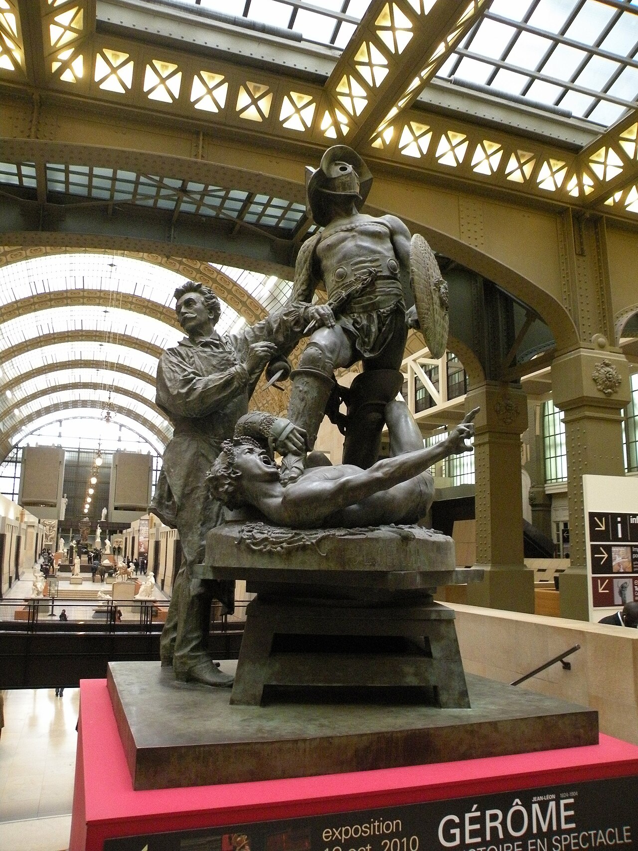 Gérôme exécutant Les Gladiateurs. Monument à Gérôme by Aimé Morot