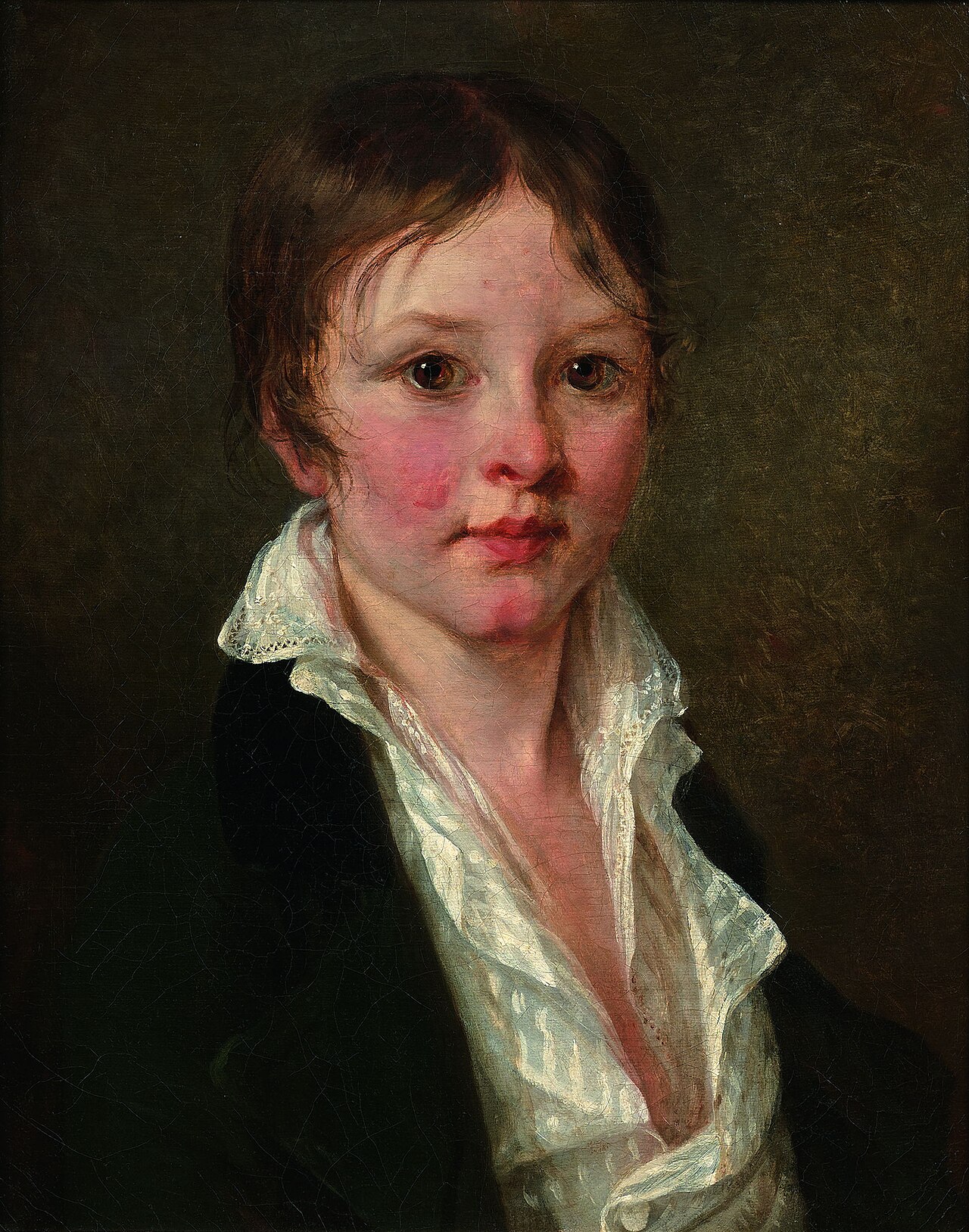 Portrait of a young boy by Aimée Duvivier
