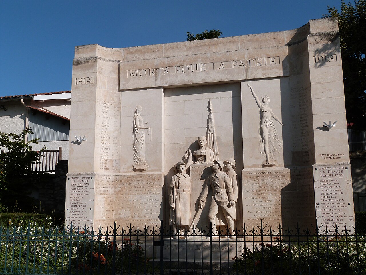 Montbrison war memorial by Albert Bartholomé