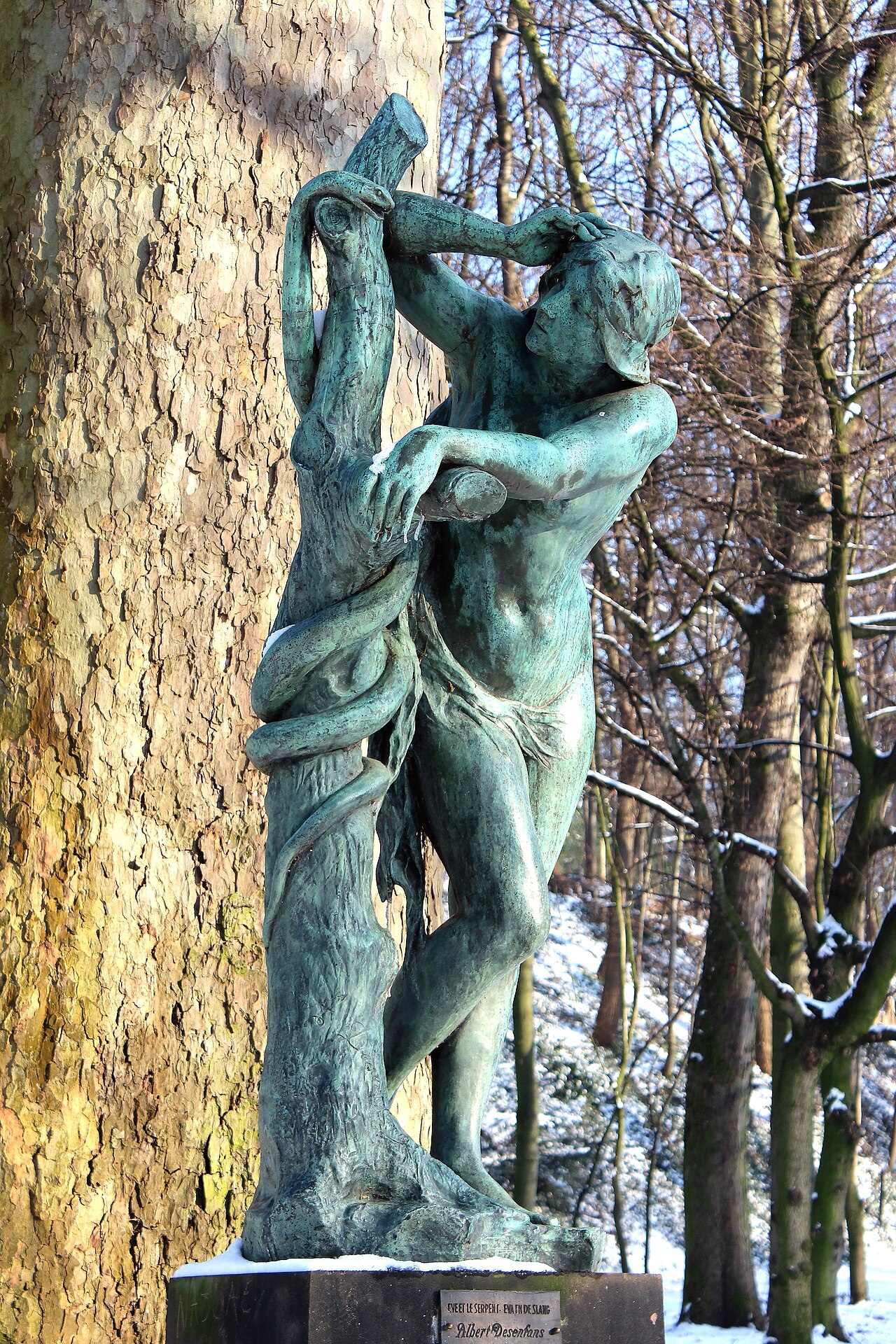 Eve and the Snake by Albert Desenfans