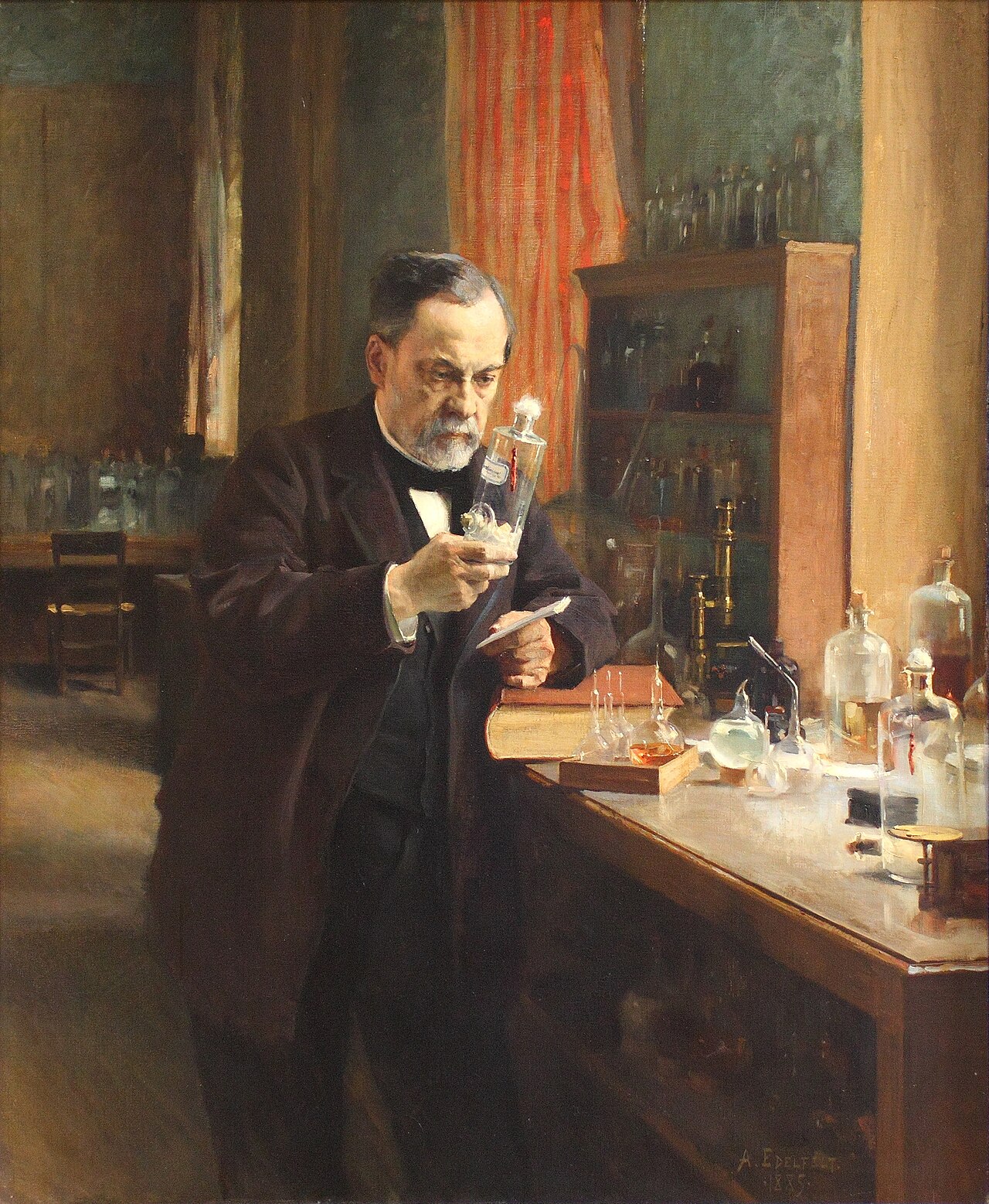 Pasteur's portrait by Edelfelt by Albert Edelfelt