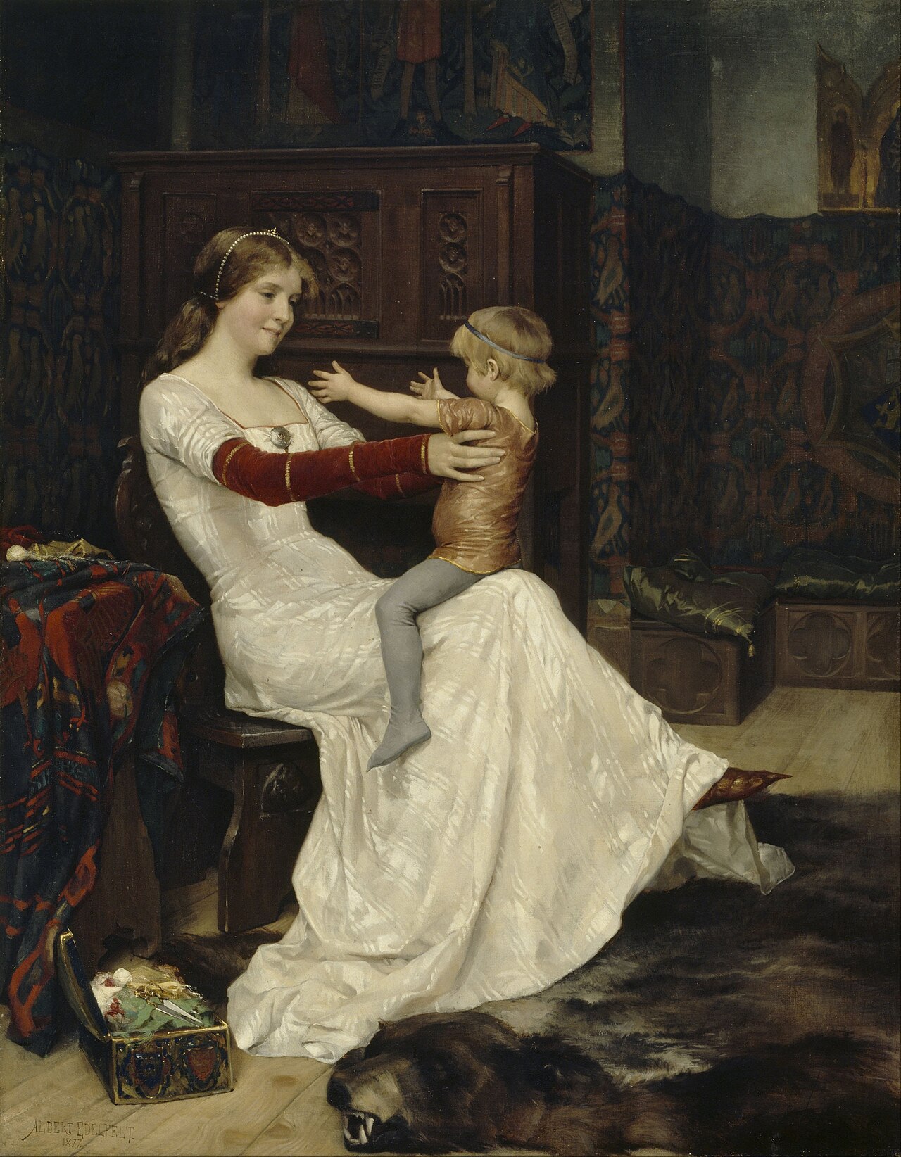 Queen Blanche de Namur by Albert Edelfelt