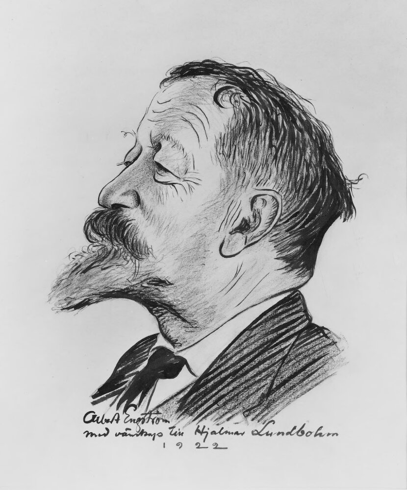 Hjalmar Lundbohm (1855-1926), fil.dr h.c., geolog, industriman by Albert Engström
