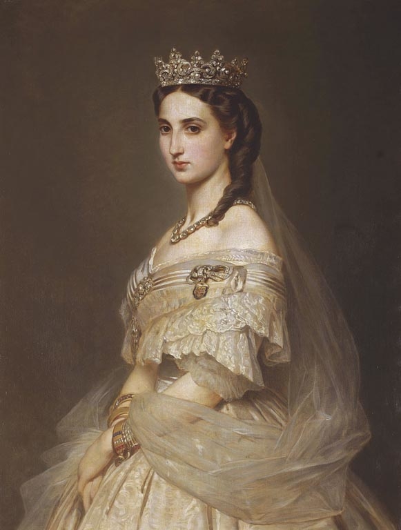 Princess Charlotte of Belgium, Empress of Mexico (1840-1927) by Albert Graefle