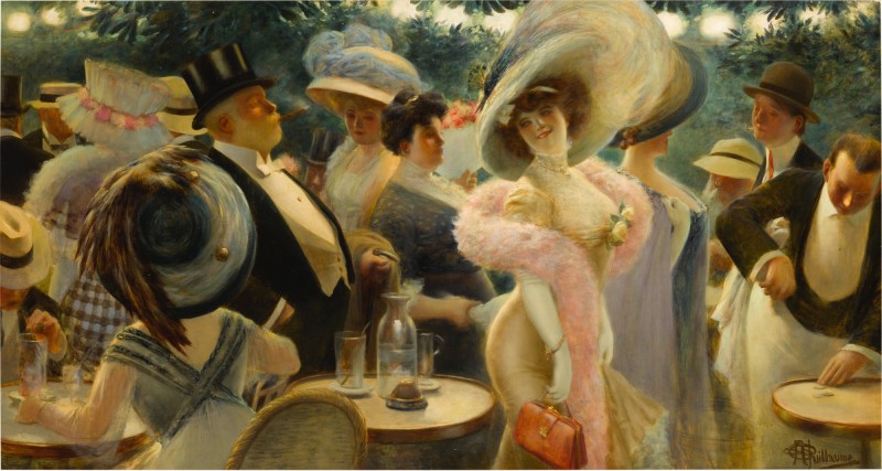 Café of Paris by Albert Guillaume
