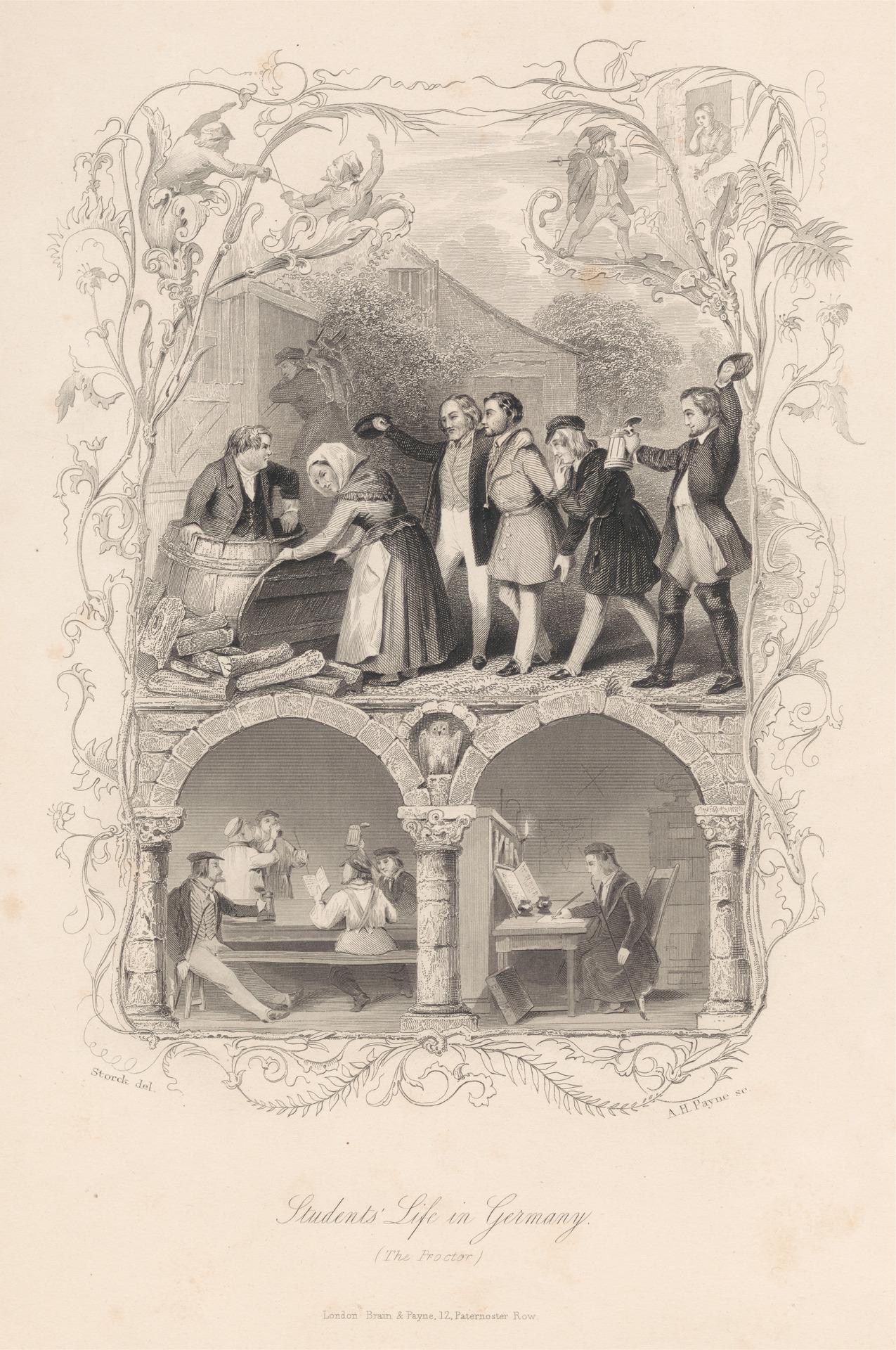 Students' Life in Germany, The Proctor by Albert Henry Payne