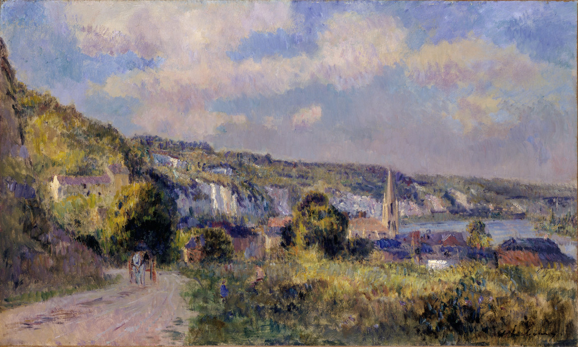 View of Bouille by Albert Lebourg