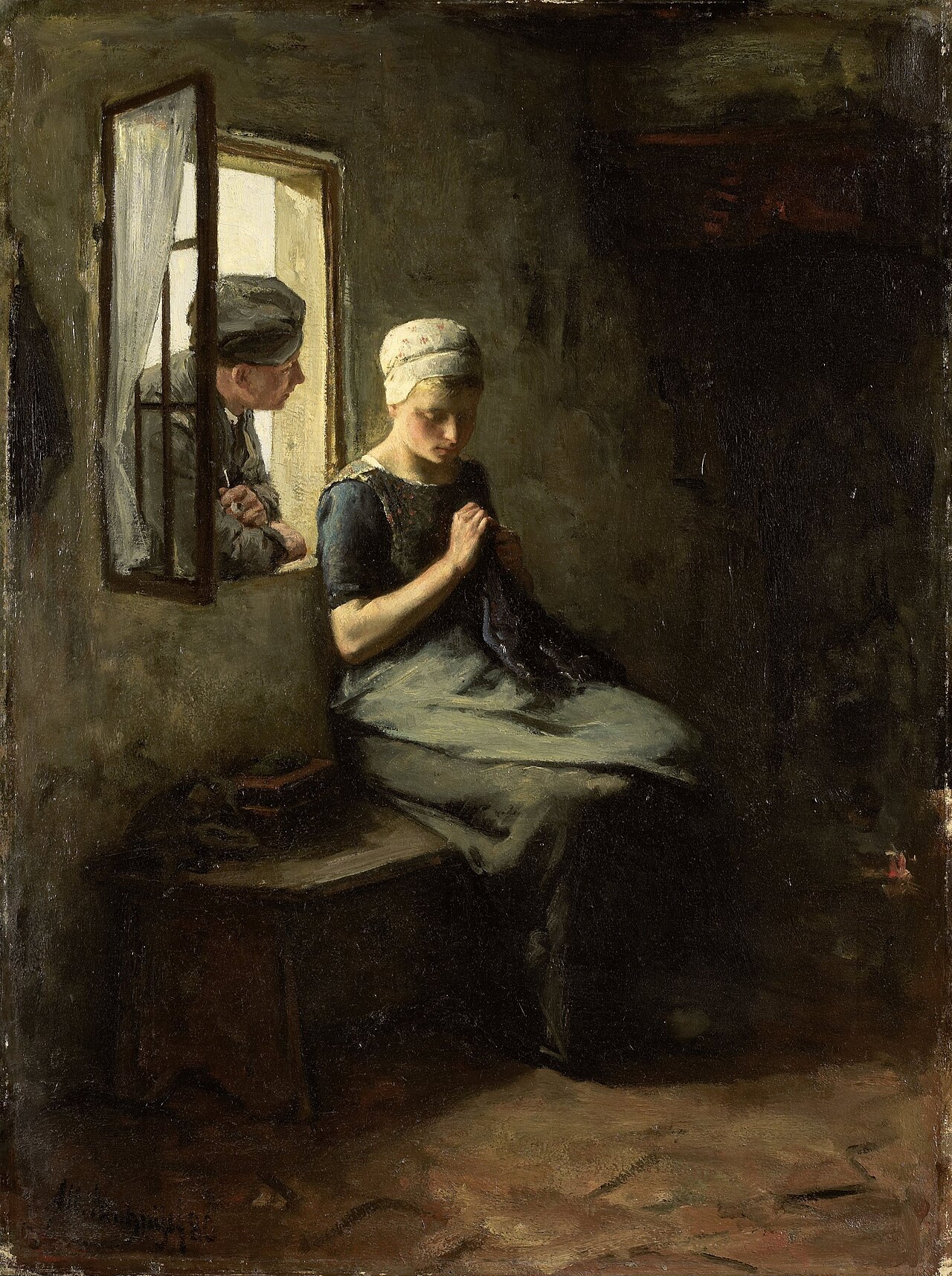 Fisher's courtship by Albert Neuhuys