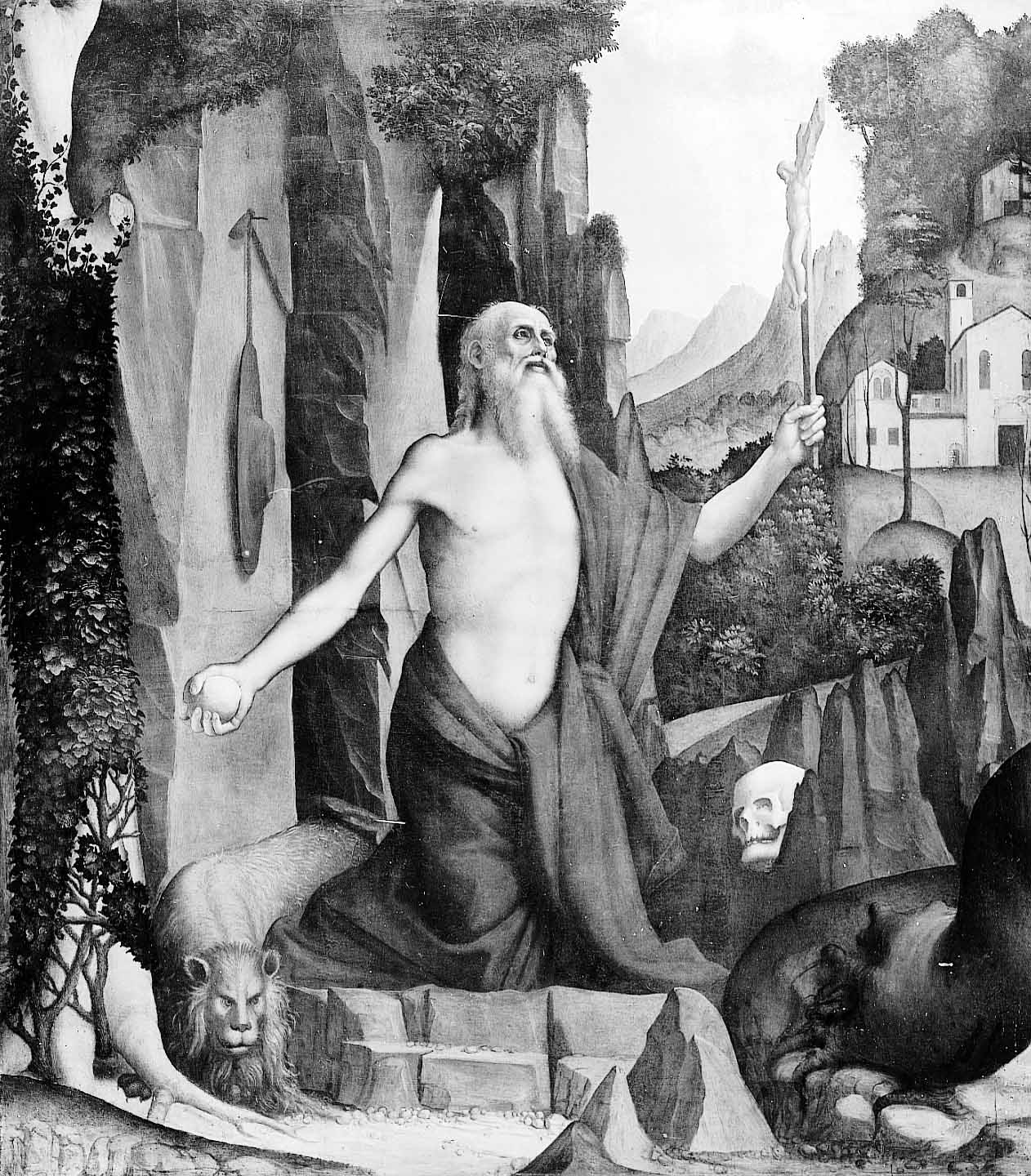 The penitent St. Jerome by Albertino Piazza