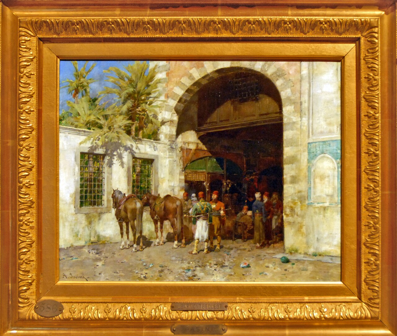 Entrance to the Bazaar, Cairo by Alberto Pasini