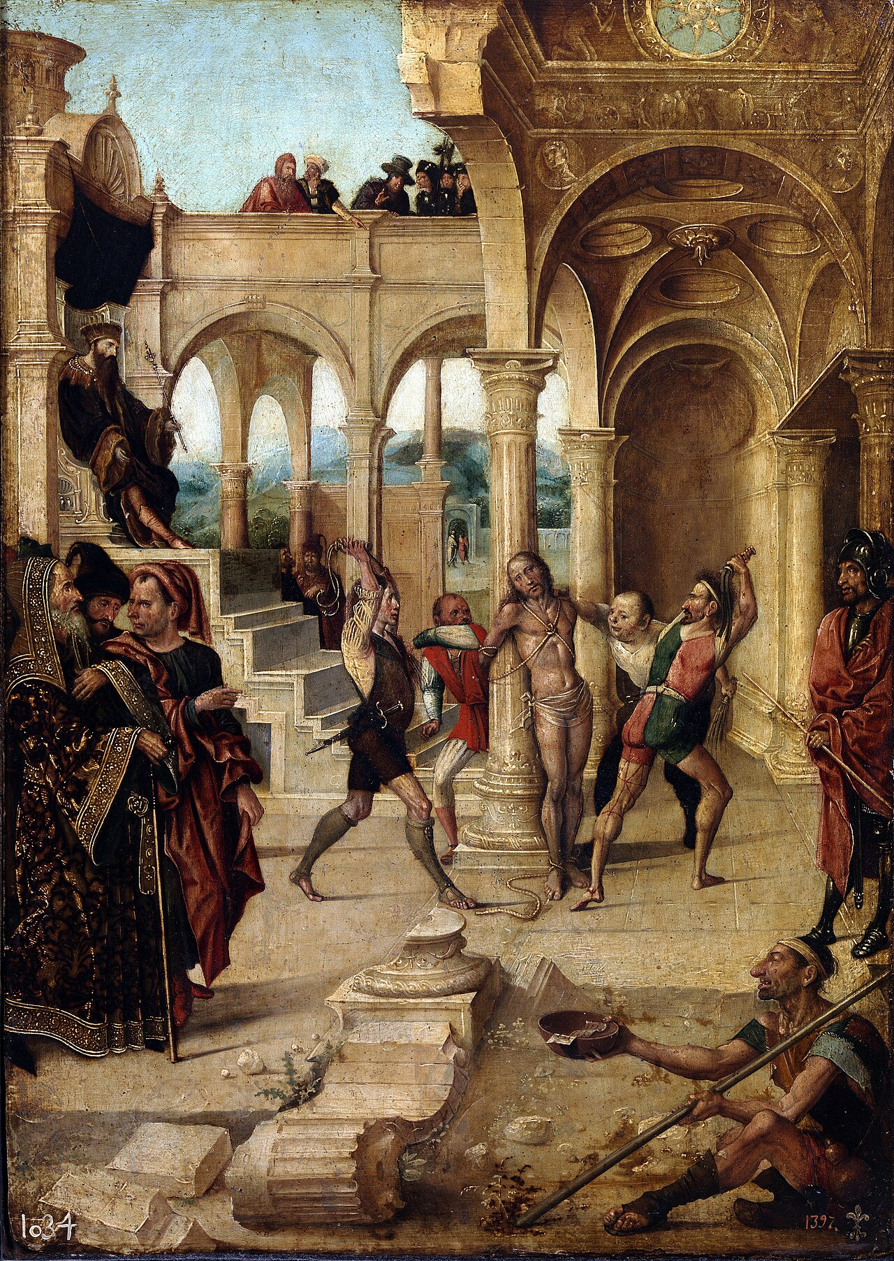 The Flagellation by Alejo Fernández