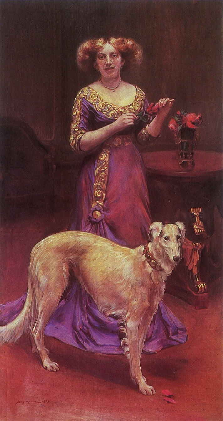 Portrait of Wanda Rola-Kłosowska née Berska by Aleksander Augustynowicz